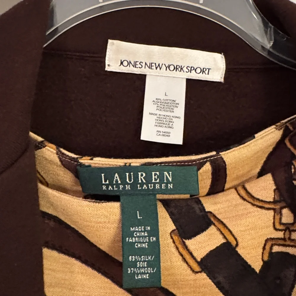 Lauren Ralph Lauren Top & Brown Blazer🐴Bundle - Picture 5 of 8
